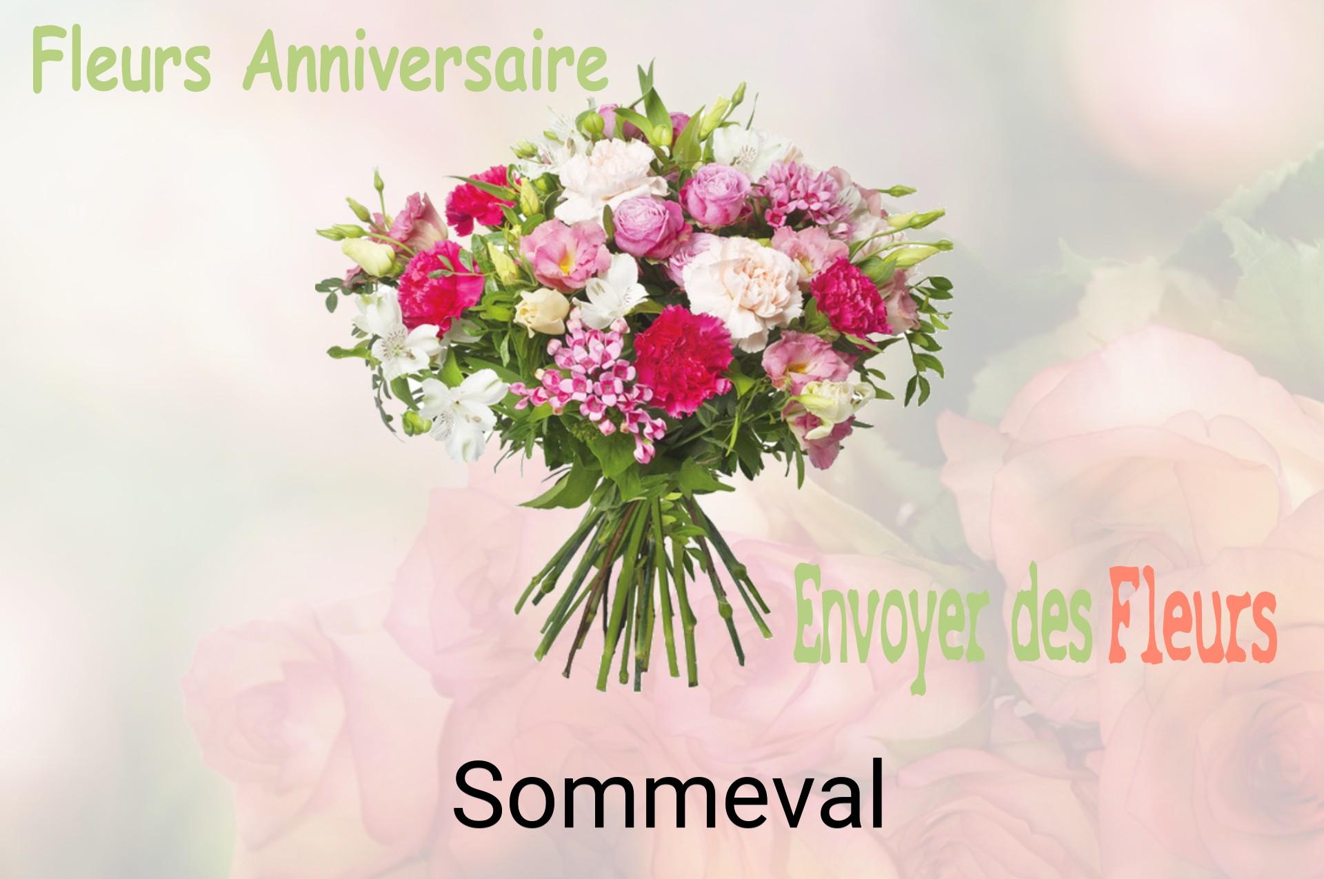 Bouquet de fleurs d’anniversaire livré à Sommeval